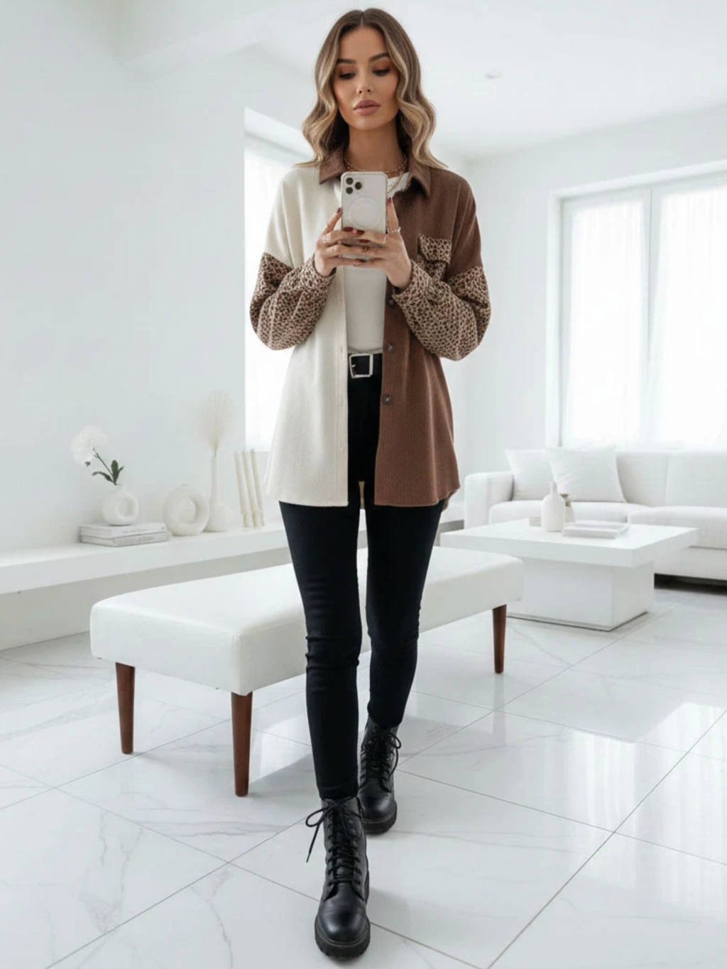 Blusa Marrón Extragrande