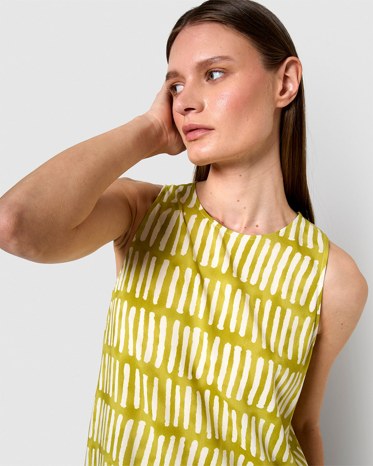 Vestido largo viscosa lemonade limón