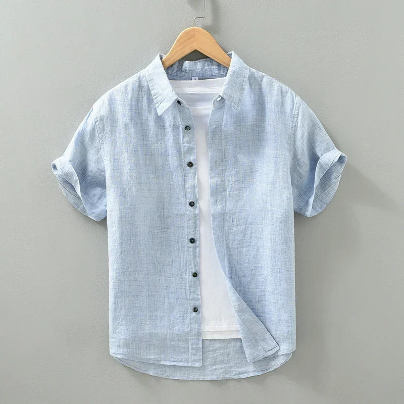 Camisa elegante de lino para hombre