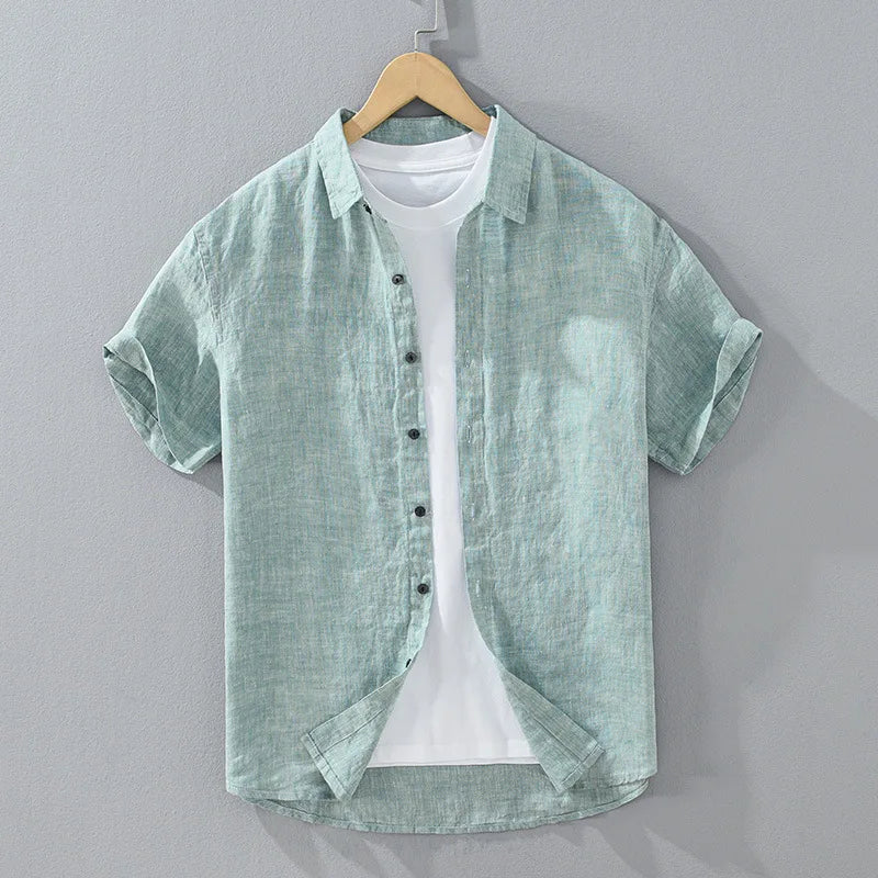 Camisa elegante de lino para hombre