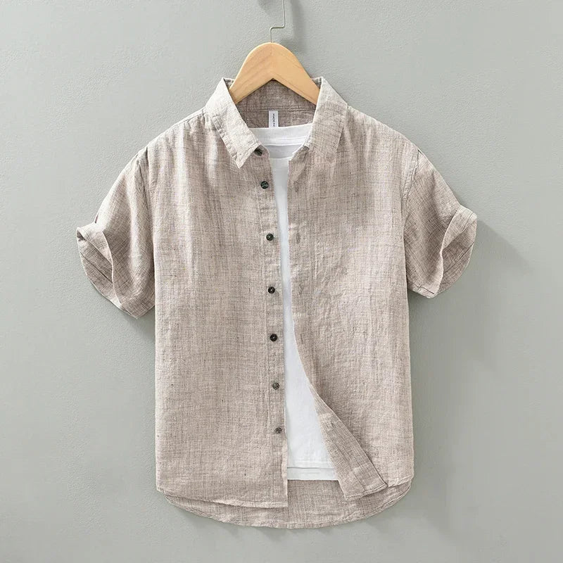 Camisa elegante de lino para hombre