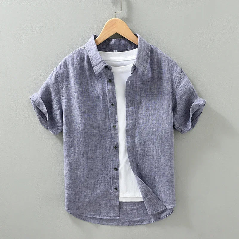 Camisa elegante de lino para hombre