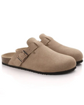 Zuecos Oxford de ante