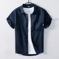 Camisa informal de lino para hombre