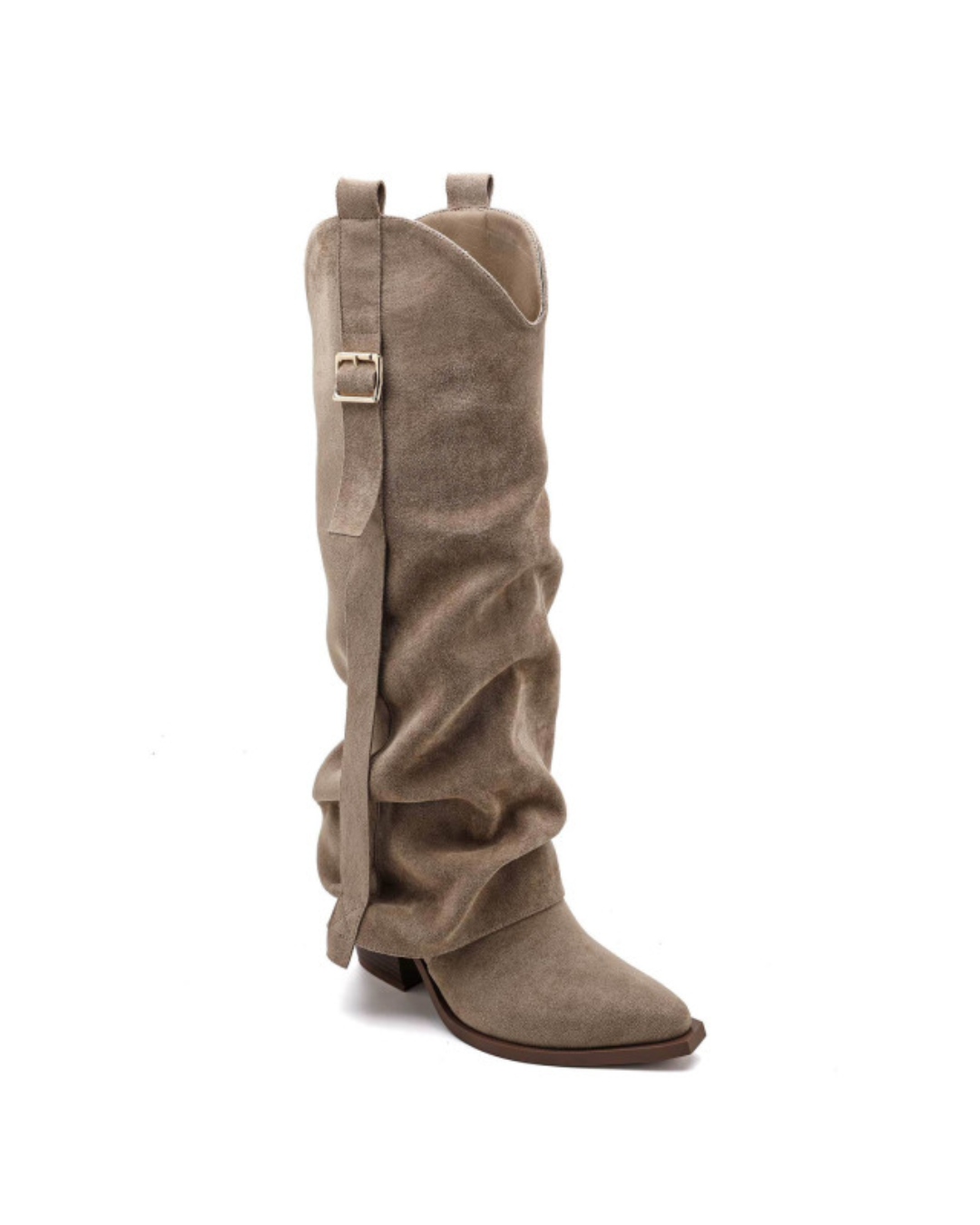 Pauline Khaki Boots