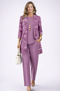 Conjunto 3 piezas malva