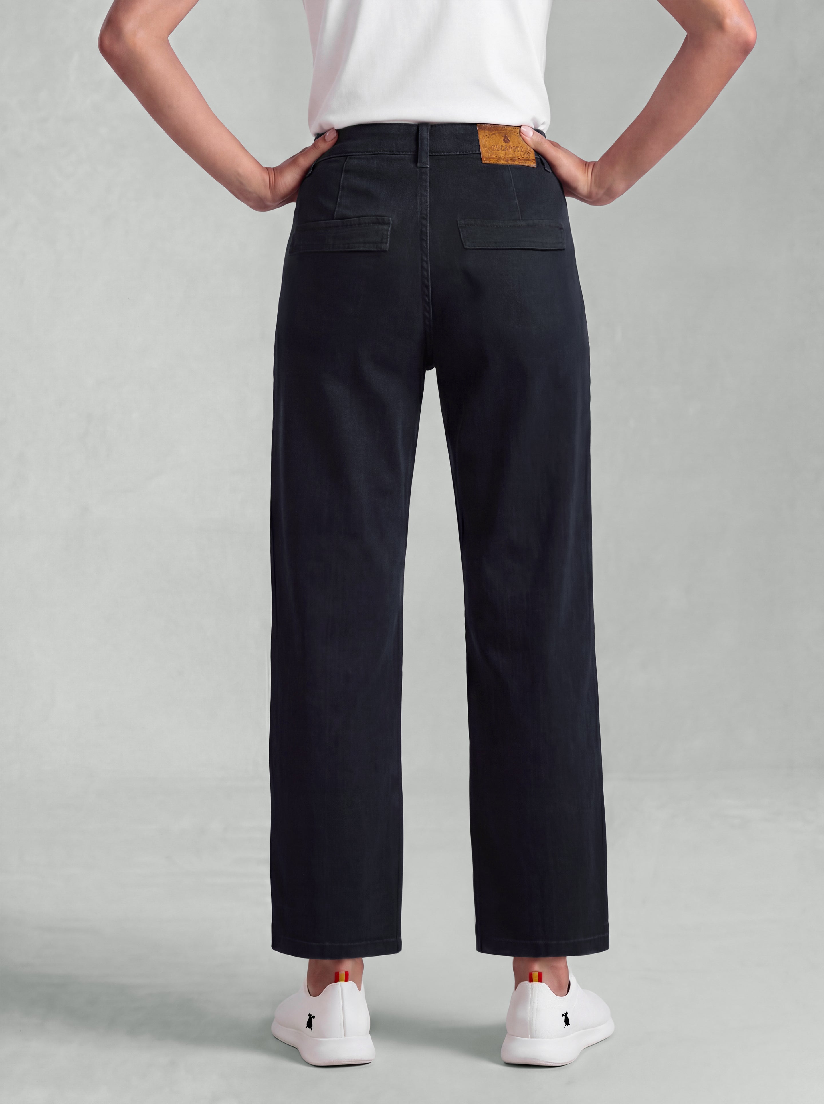 Pantalón Sarga Negro Mujer