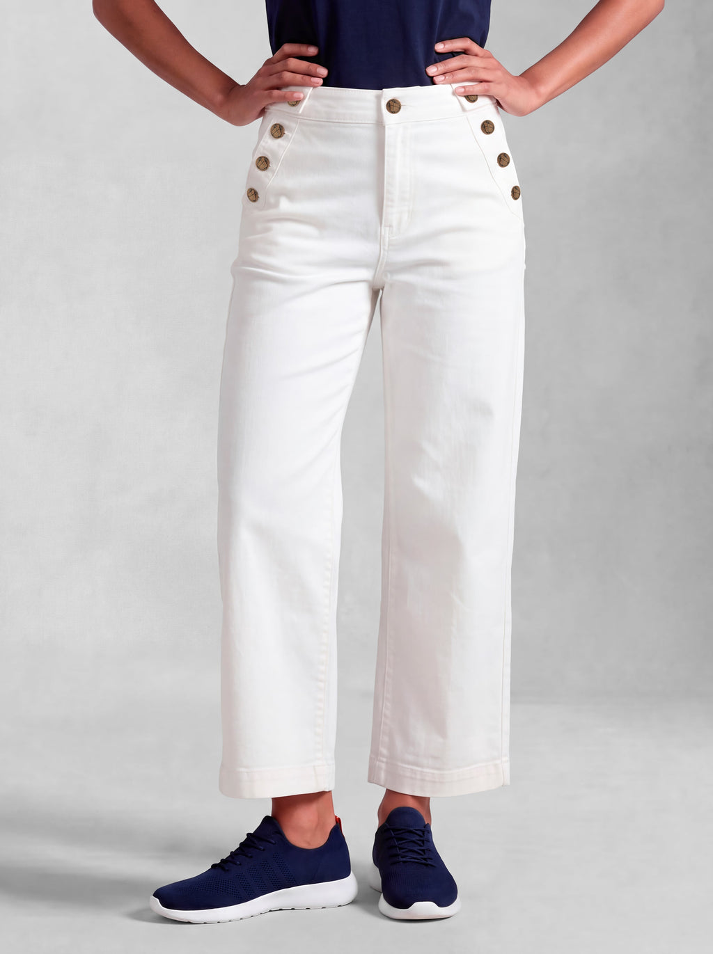 Pantalón Blanco Marinero Mujer