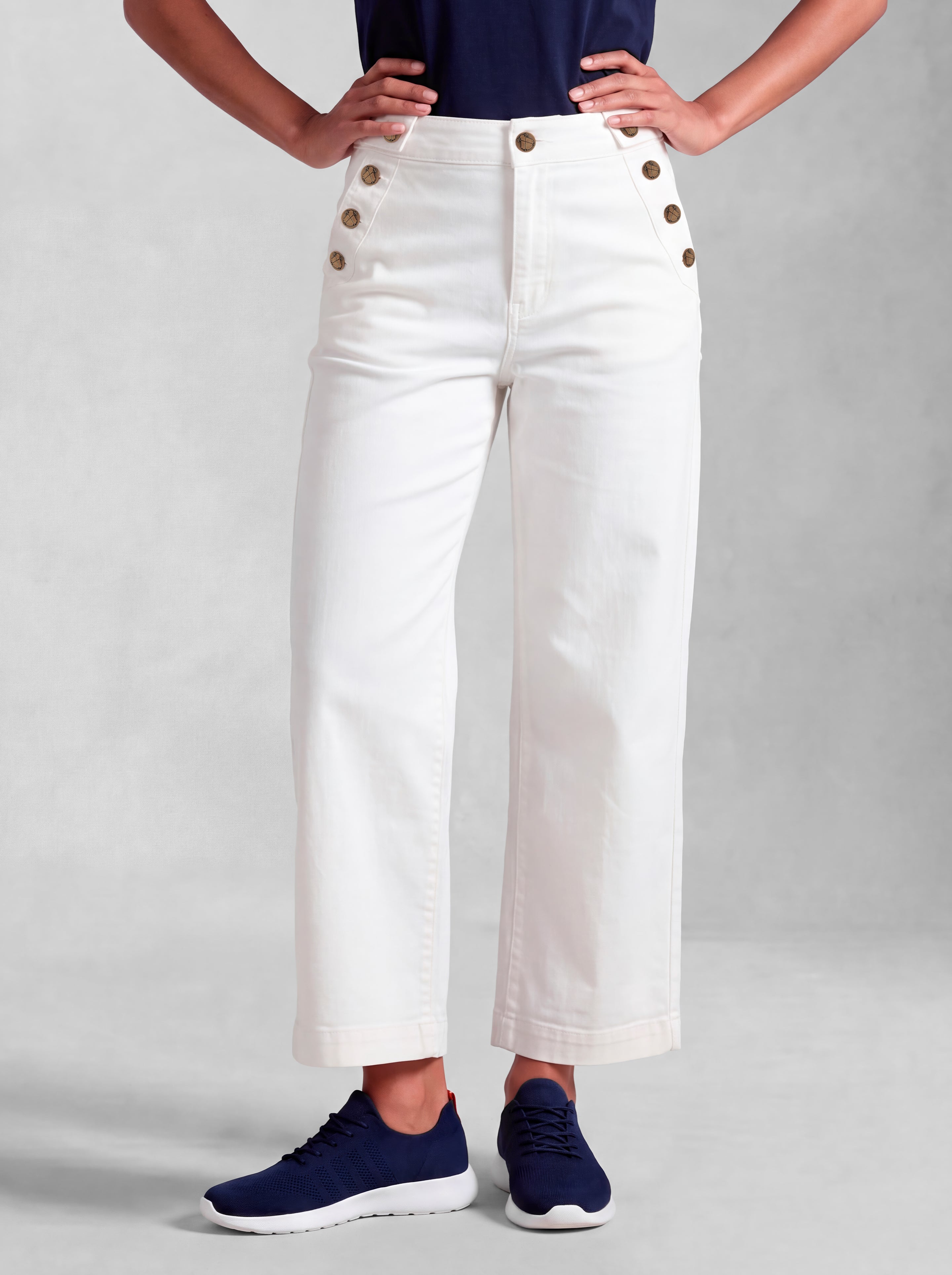 Pantalón Blanco Marinero Mujer