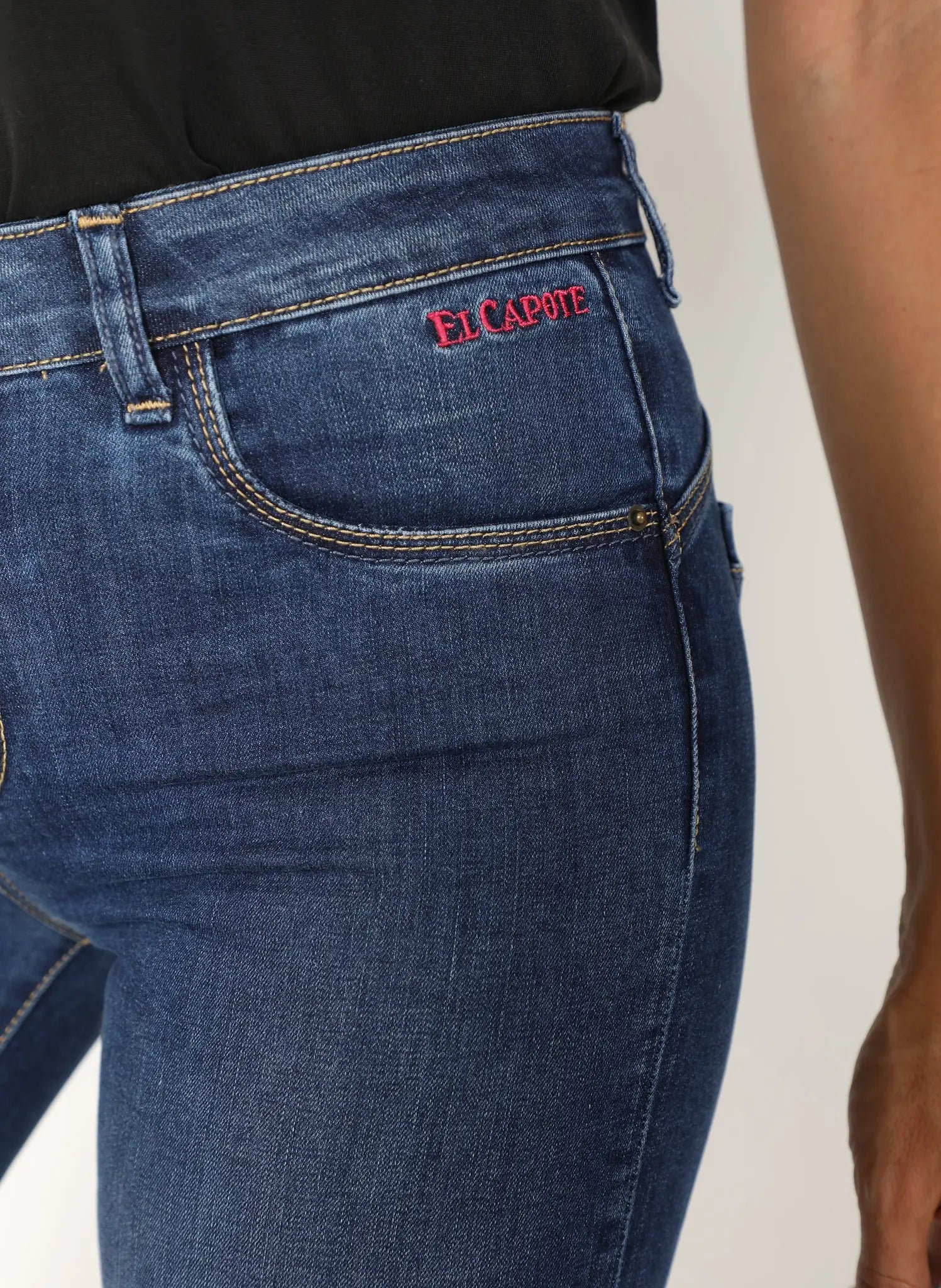 Pantalón Vaquero Azul Oscuro Mujer
