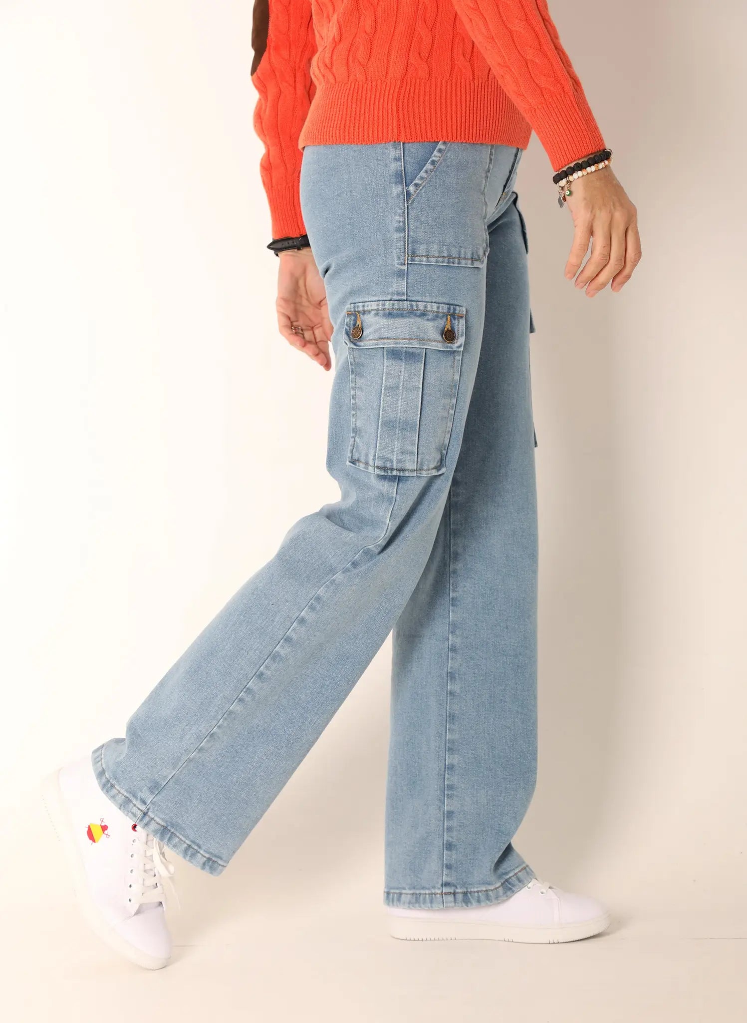 Pantalón cargo Ancho Mujer