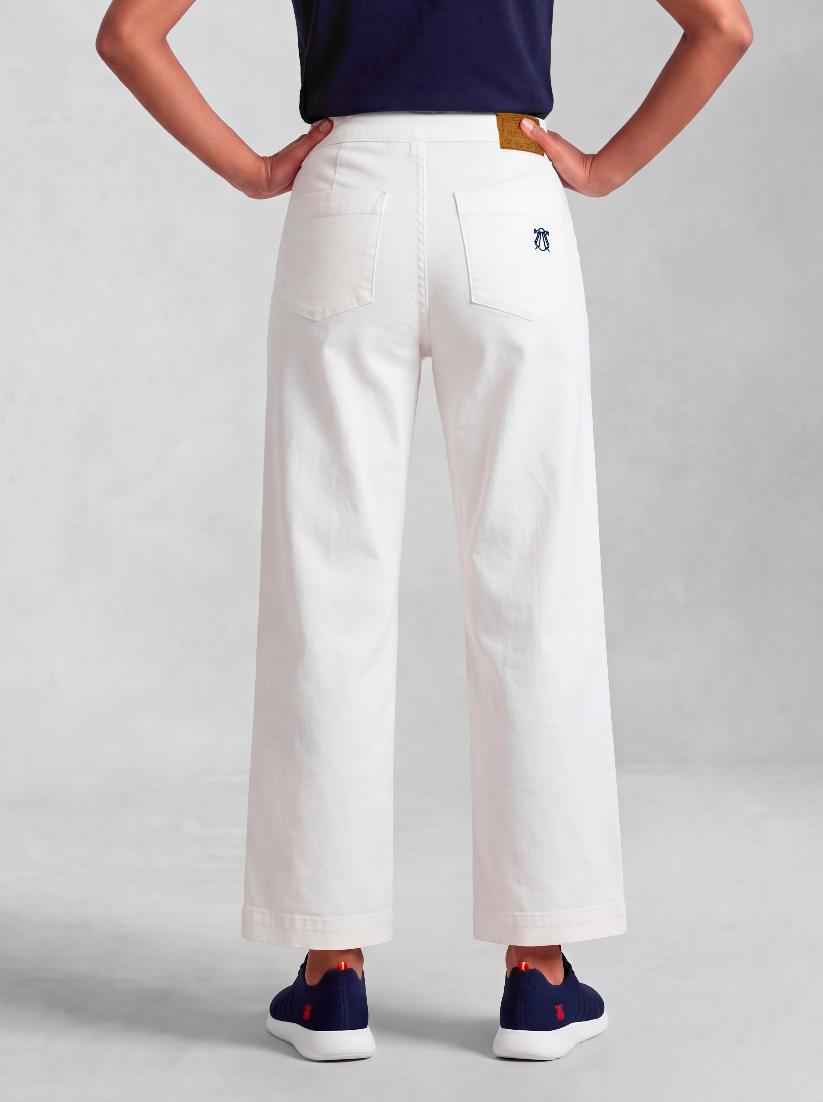 Pantalón Blanco Marinero Mujer