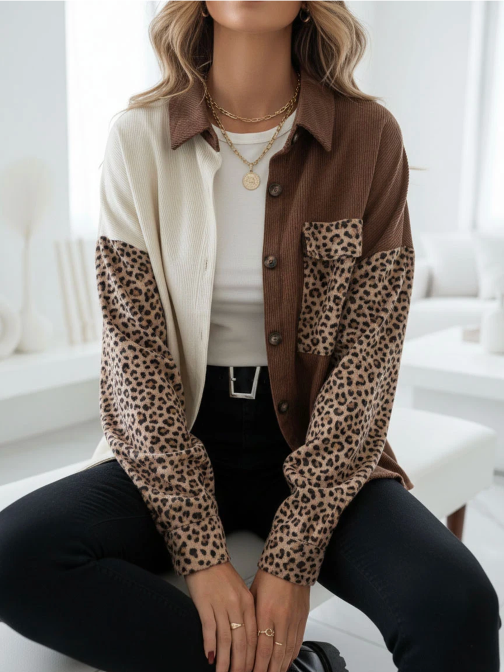 Blusa Marrón Extragrande