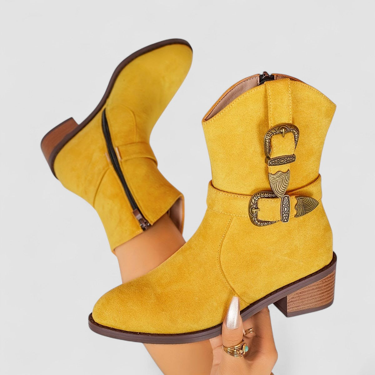 Botas Western Ortopédicas Rosa