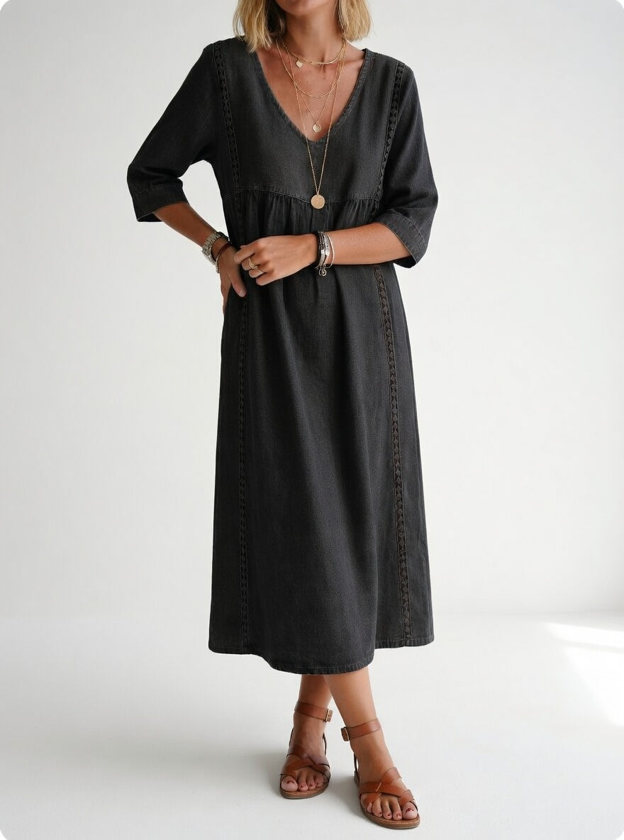 Vestido midi fluido y elegante