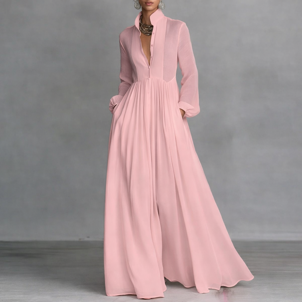 Vestido Largo Fluido Elegante Mathilde