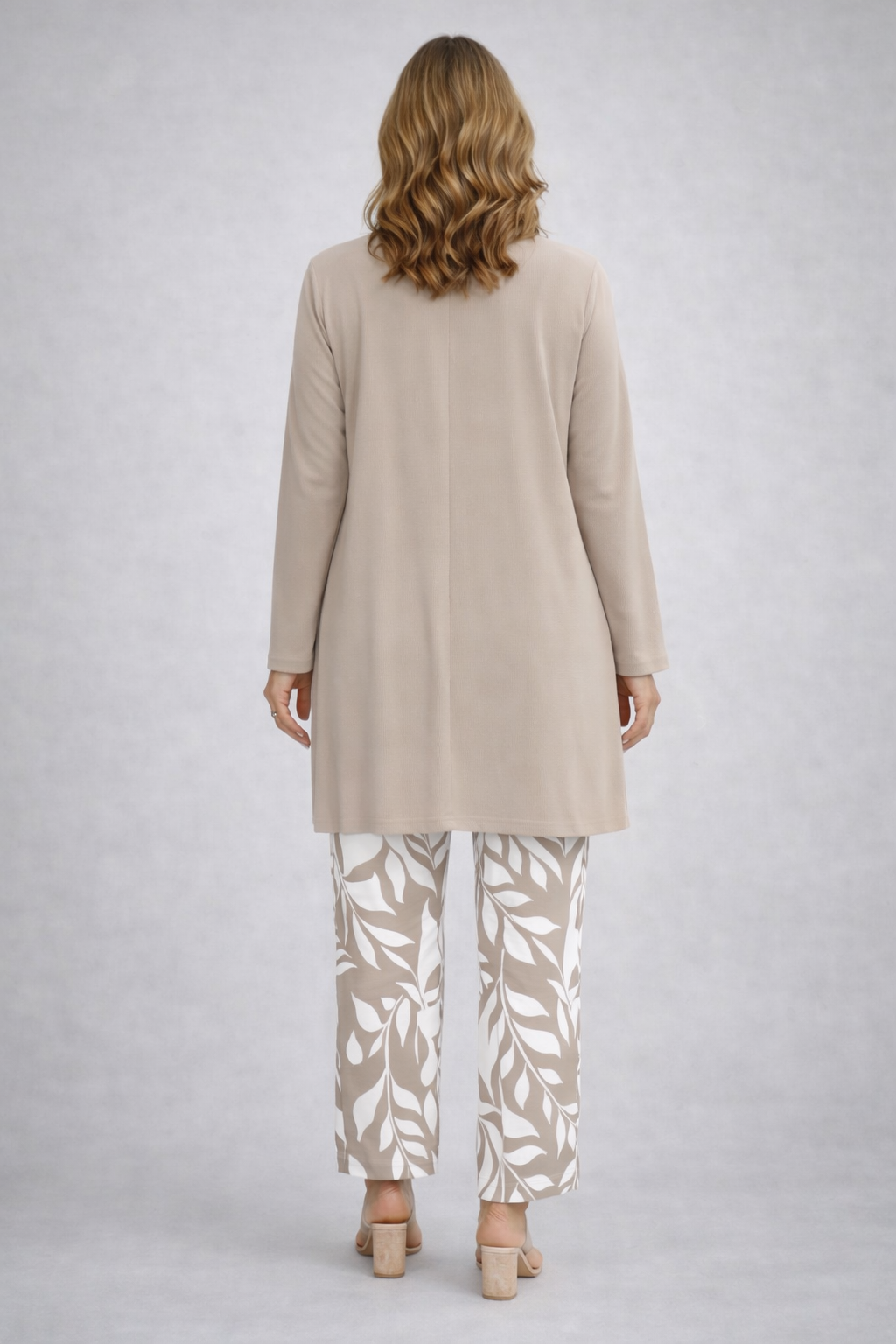 Conjunto 3 piezas beige botánico