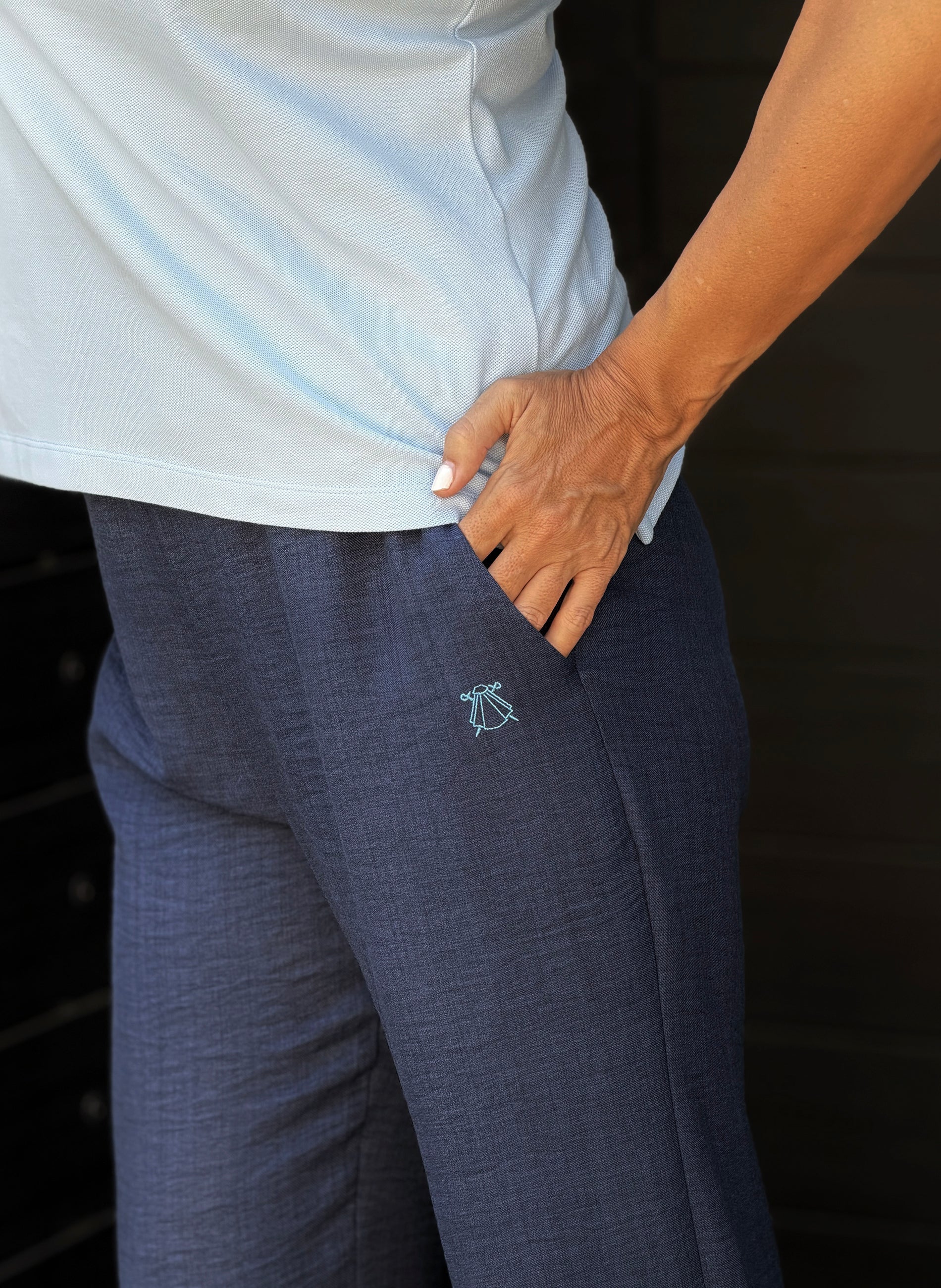 Pantalón Soft Azul Mujer