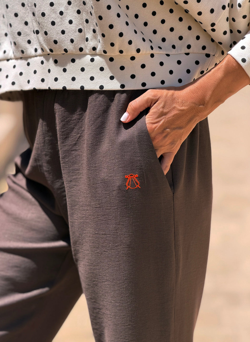 Pantalón Soft Marrón Chocolate Mujer