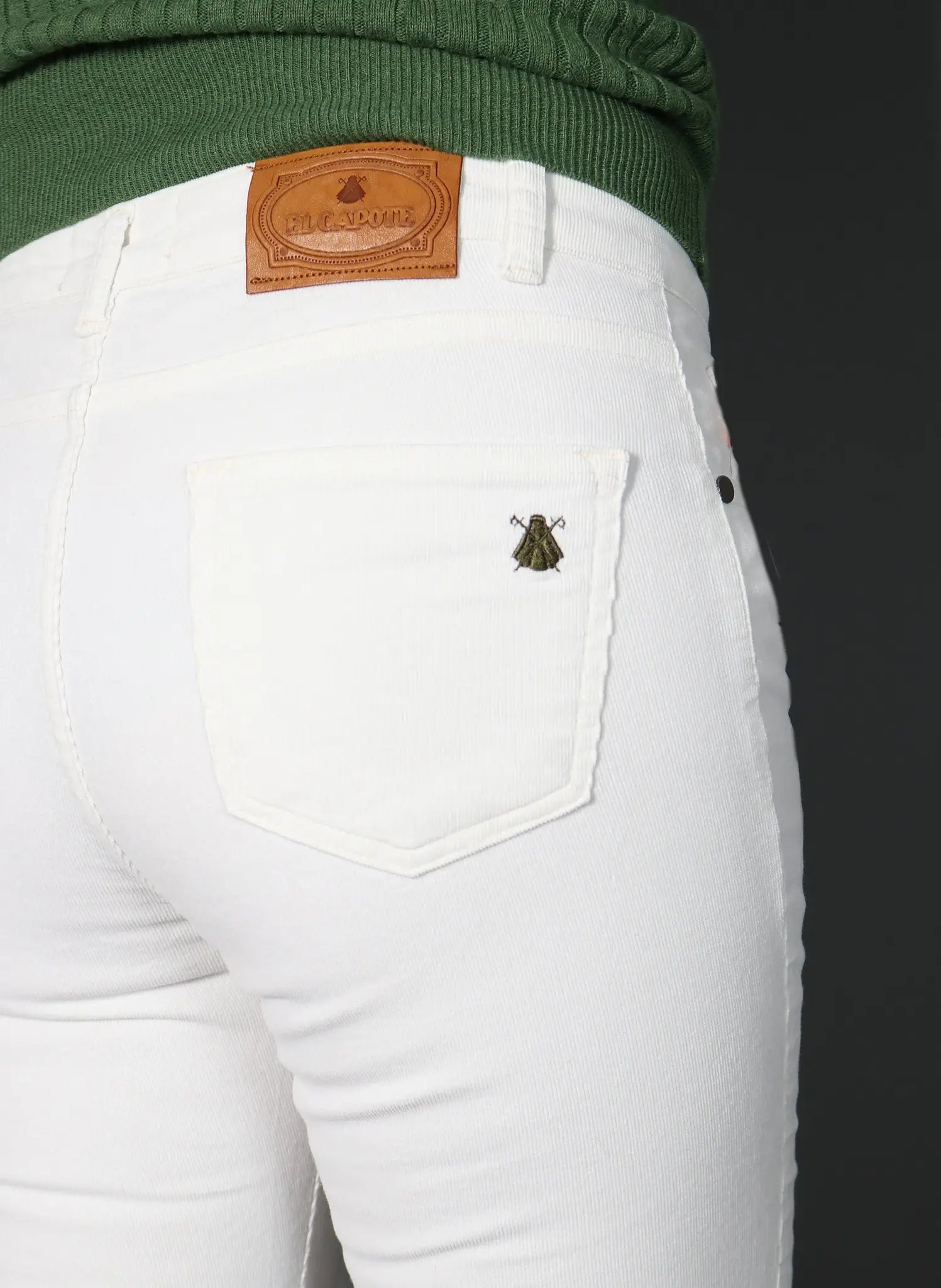 Pantalón Blanco Roto Micropana Mujer