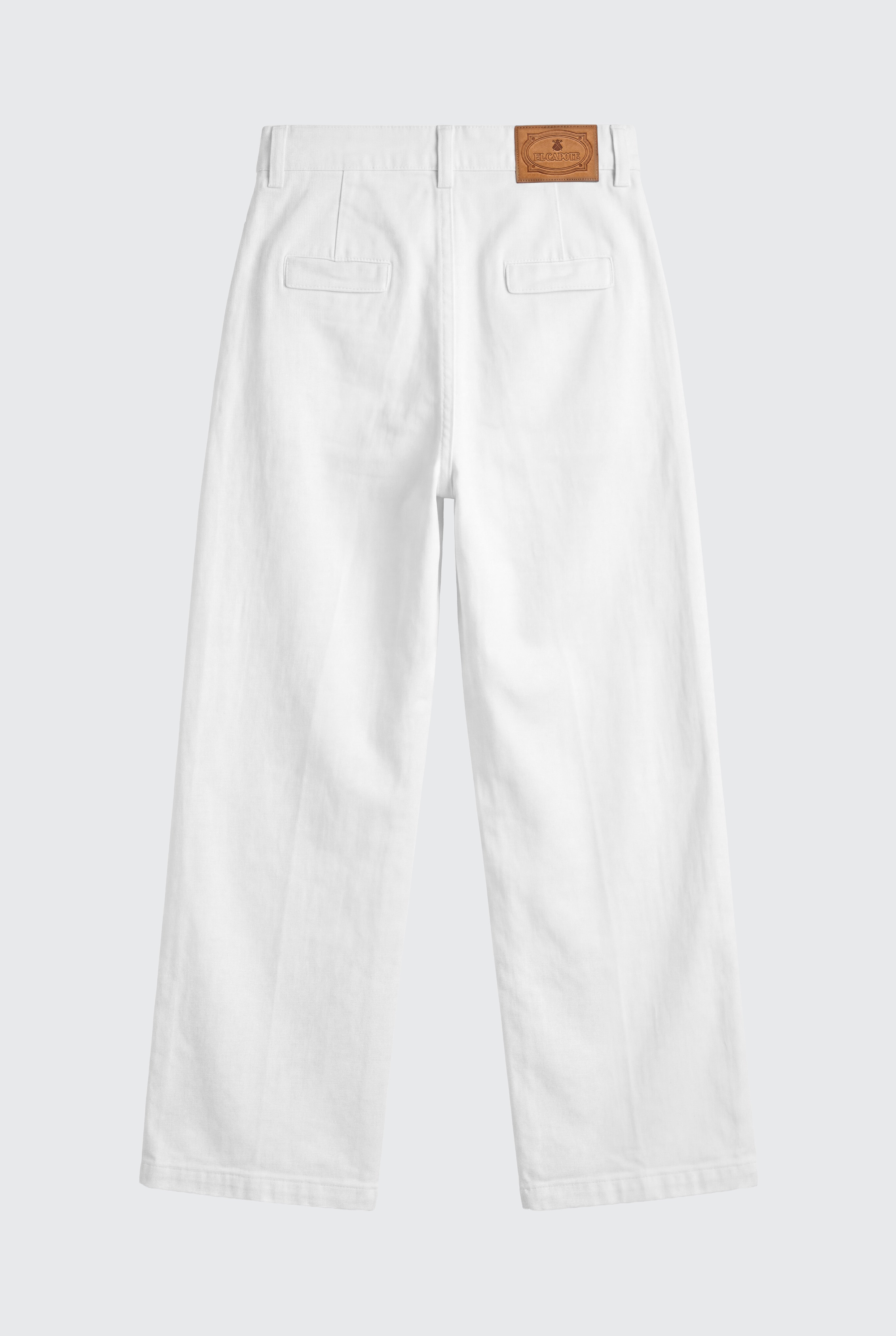 Pantalón Sarga Crudo Mujer