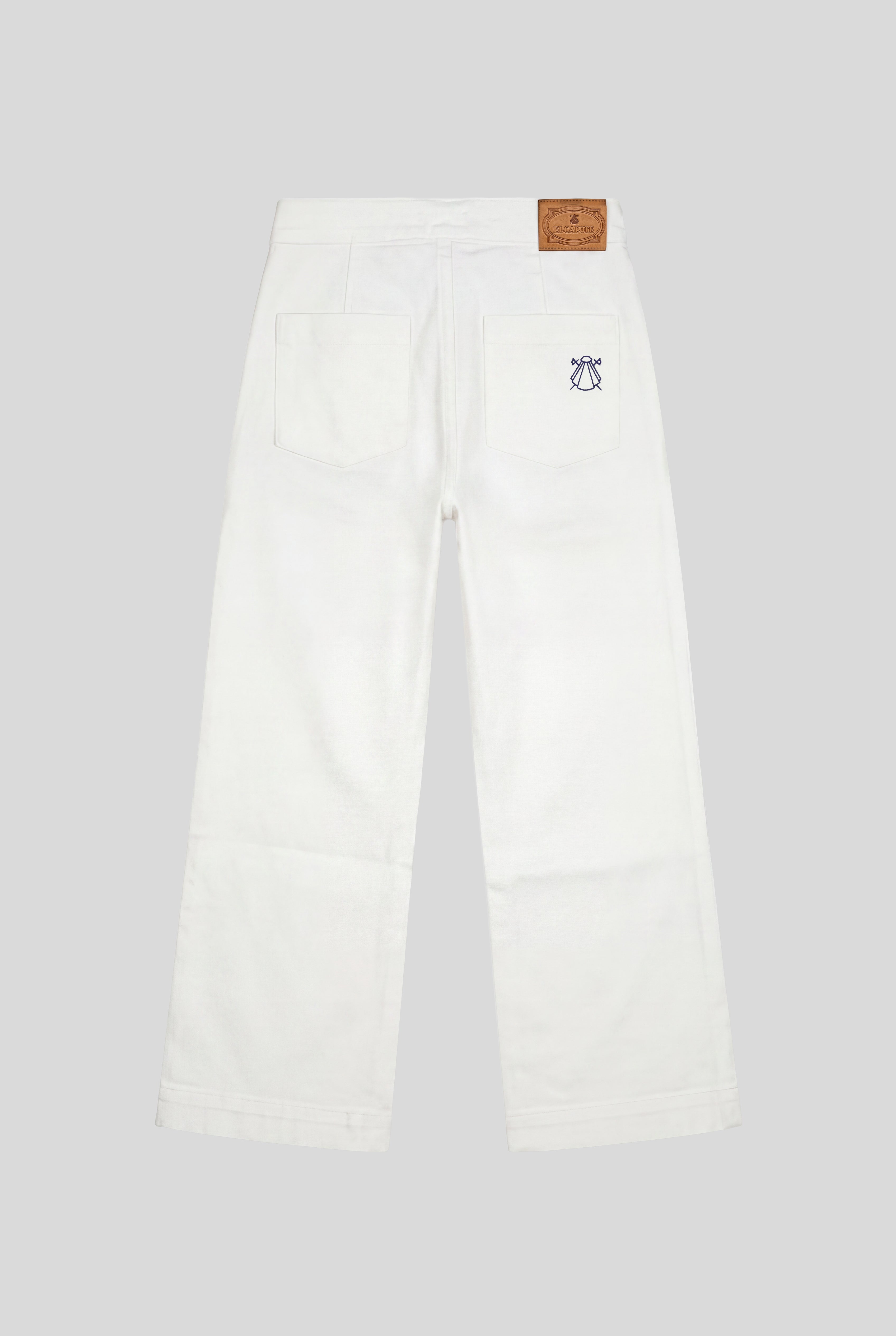 Pantalón Blanco Marinero Mujer