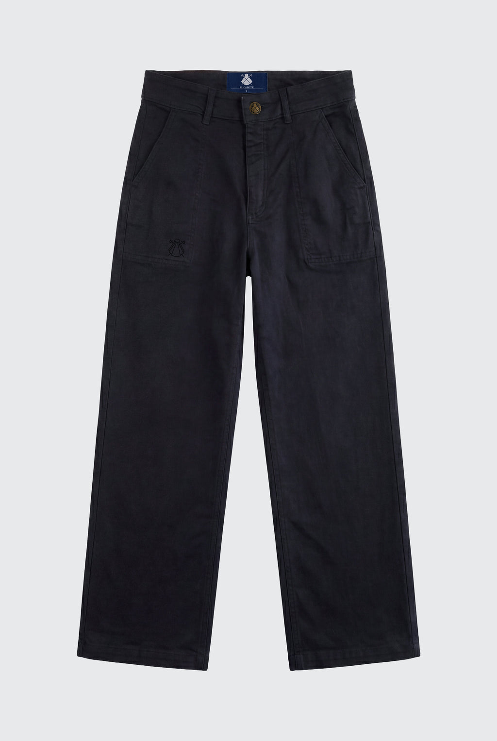 Pantalón Sarga Negro Mujer