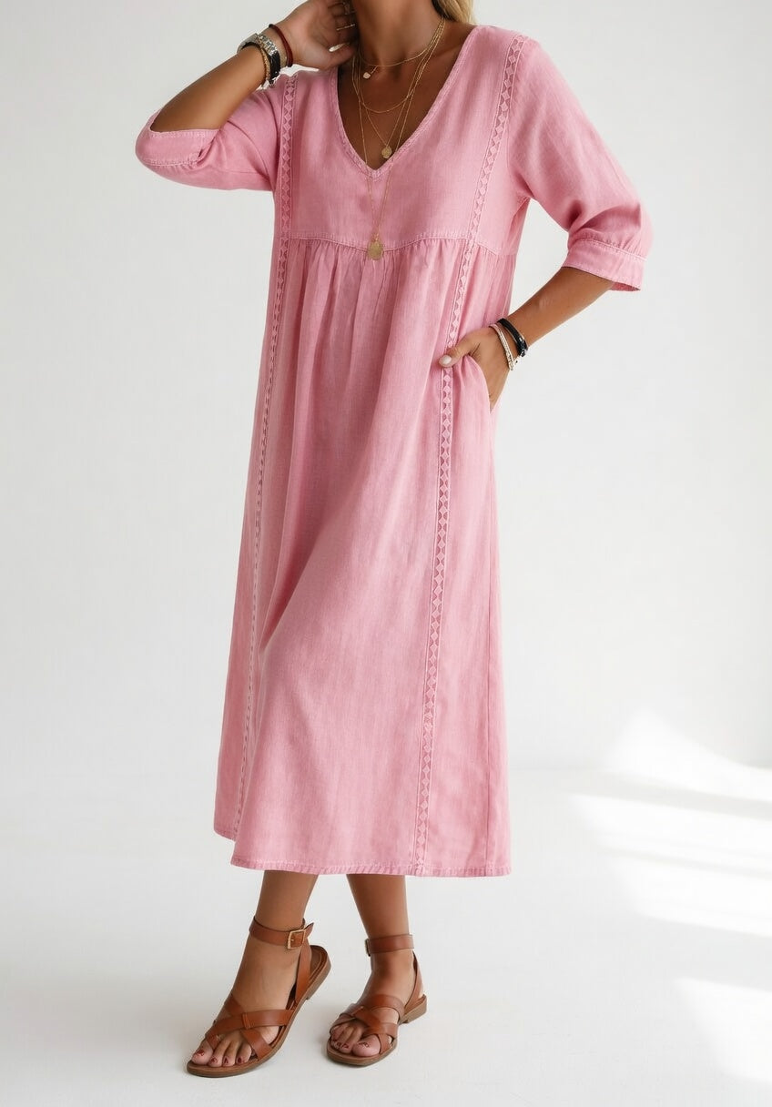 Vestido midi fluido y elegante