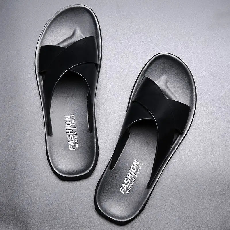 Elegantes sandalias de piel