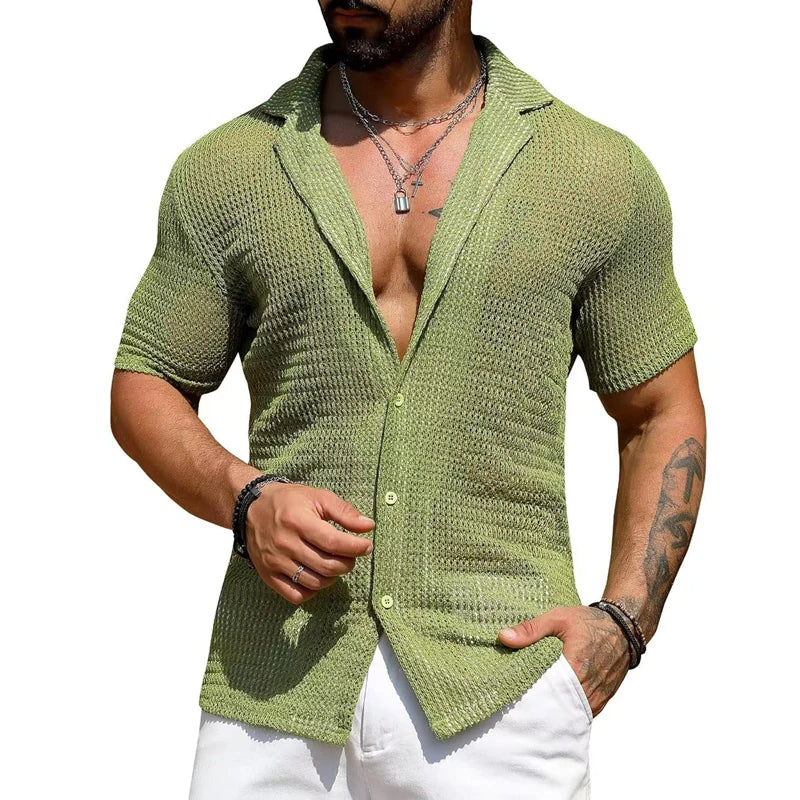 Camisa elegante de punto
