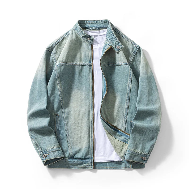 Chaqueta vaquera con cremallera