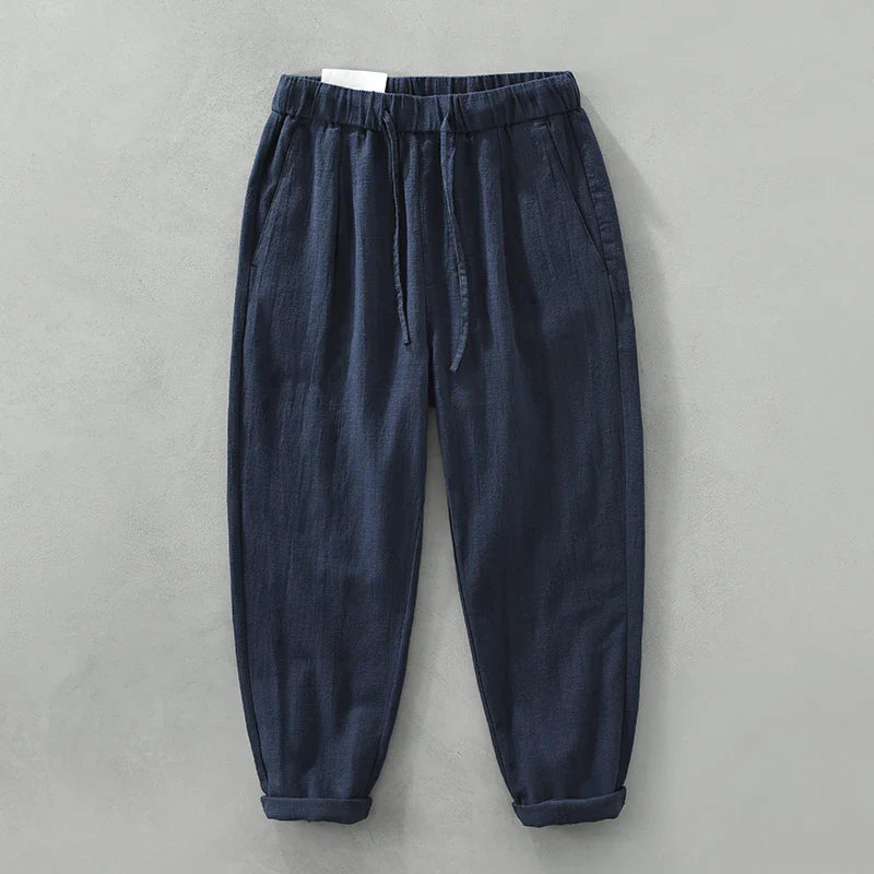 pantalones de lino casual