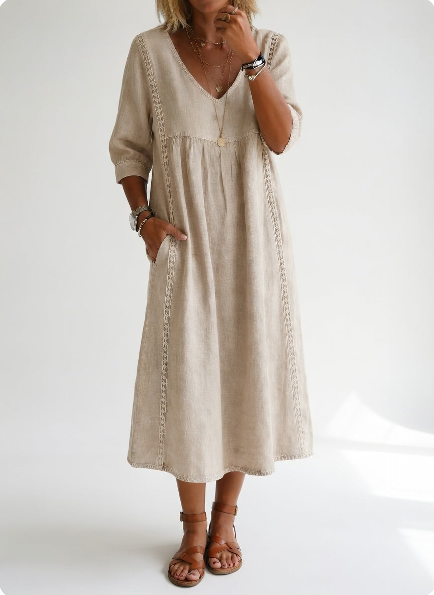Vestido midi fluido y elegante