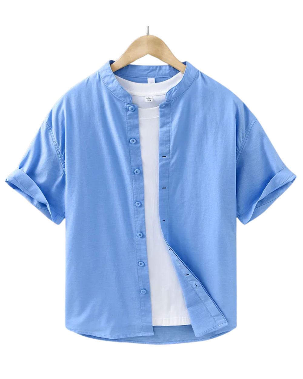 Camisa de verano de lino para hombre