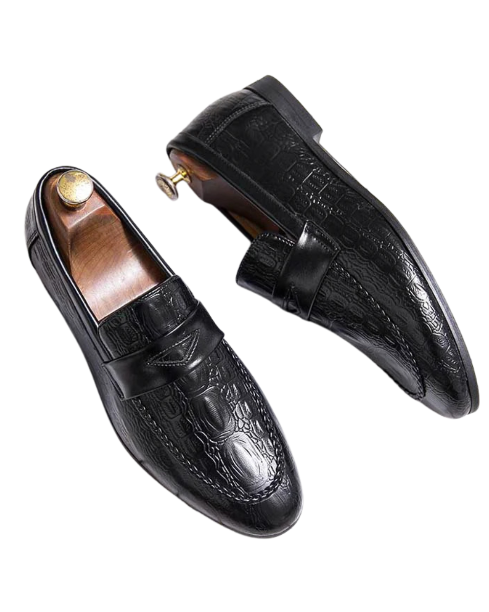 Mocasines de boda elegantes de piel