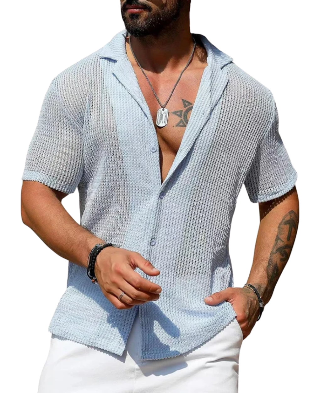 Camisa elegante de punto