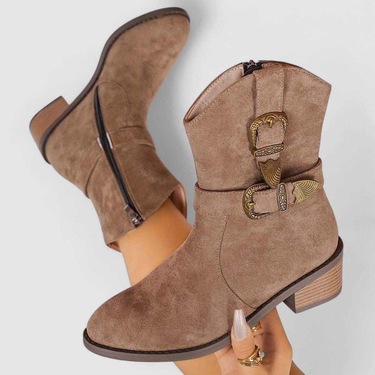 Botas Western Ortopédicas Rosa