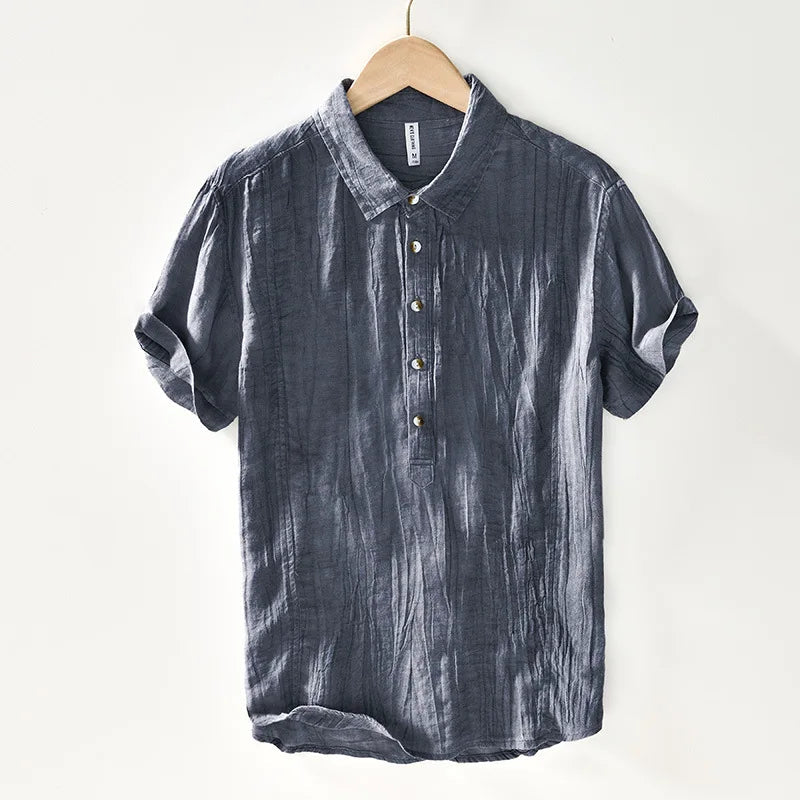 Camisa retro de lino