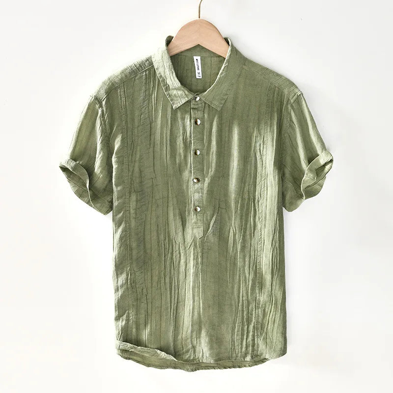 Camisa retro de lino
