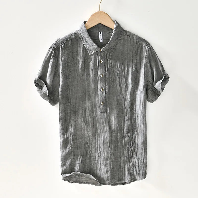 Camisa retro de lino