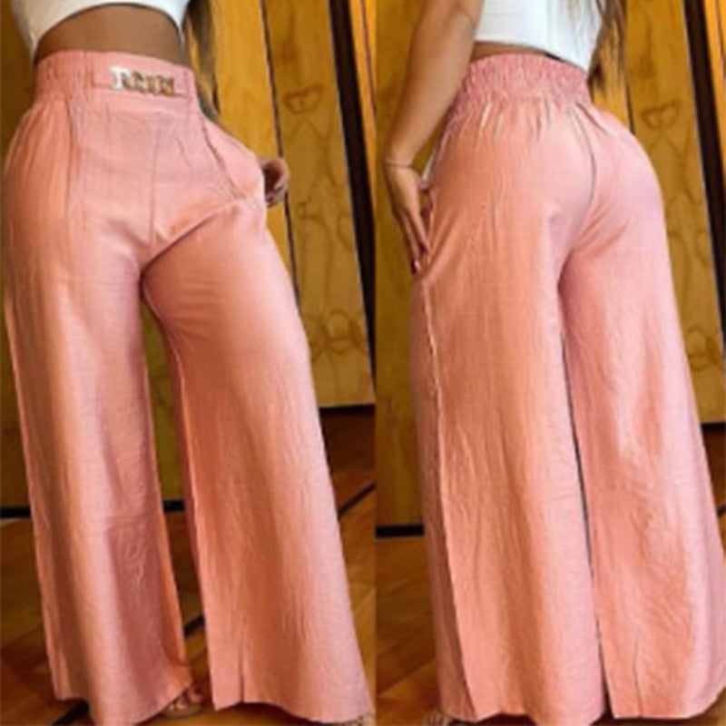 Pantalón ancho talle alto escultor